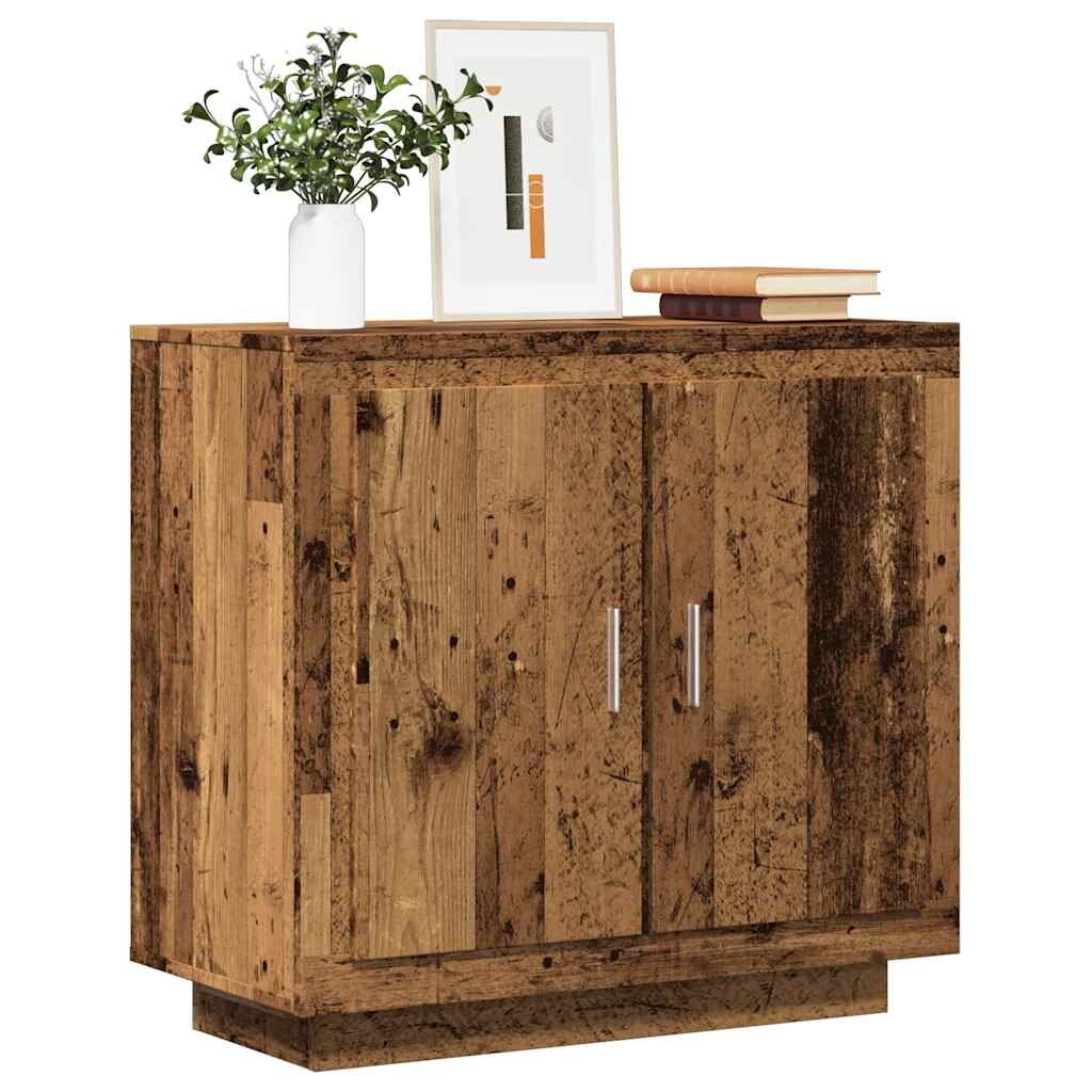 vidaXL Шкаф за хранене Old Wood 80x40x75 cm Инженерна дървесина
