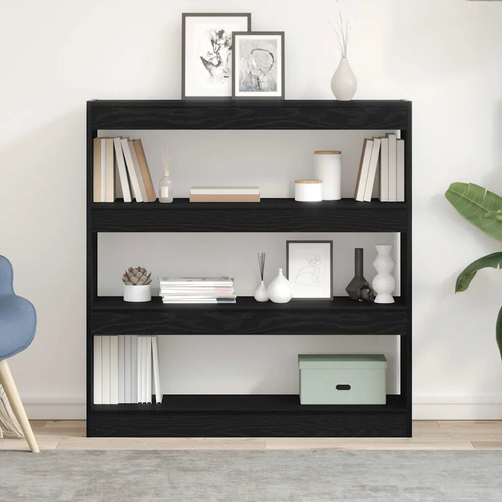 vidaXL Шкаф за книги 3 нива 100 x 30 x 103 см Инженерна дървесина
