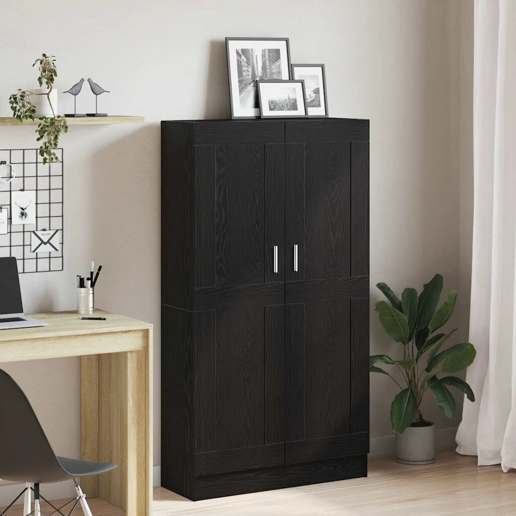 vidaXL Шкаф за книги 3 нива 825 x 305 x 150 см Инженерна дървесина