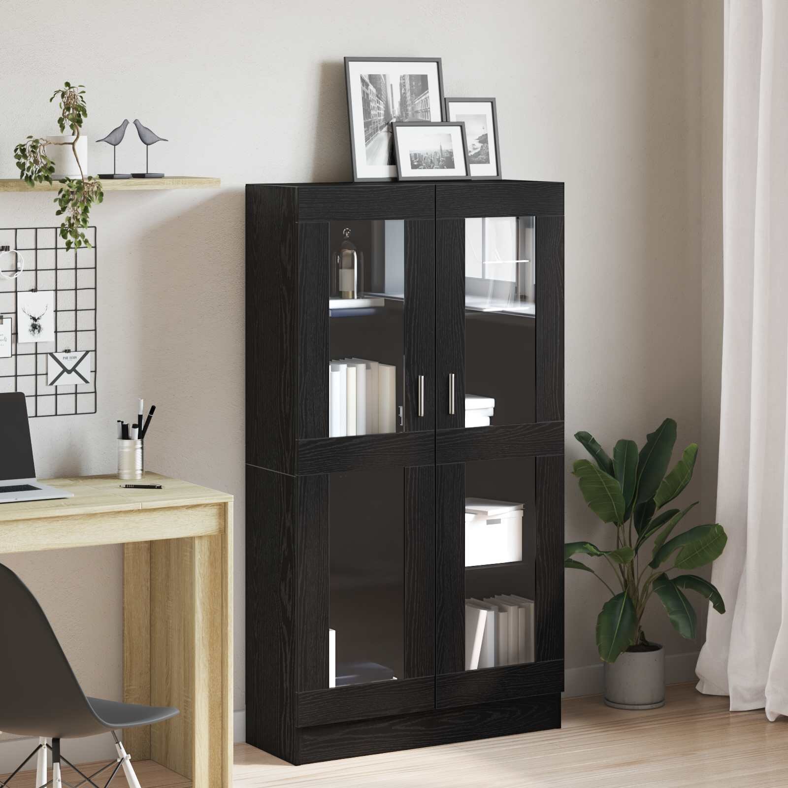 vidaXL Шкаф за книги 4 нива 825 x 305 x 150 см Инженерна дървесина