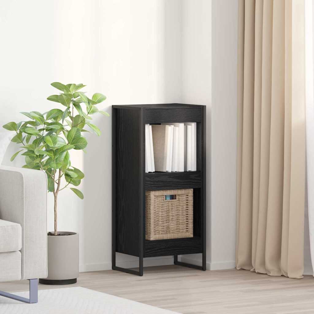 vidaXL Шкаф за книги 40 x 30 x 865 см Инженерна дървесина Черния дъб