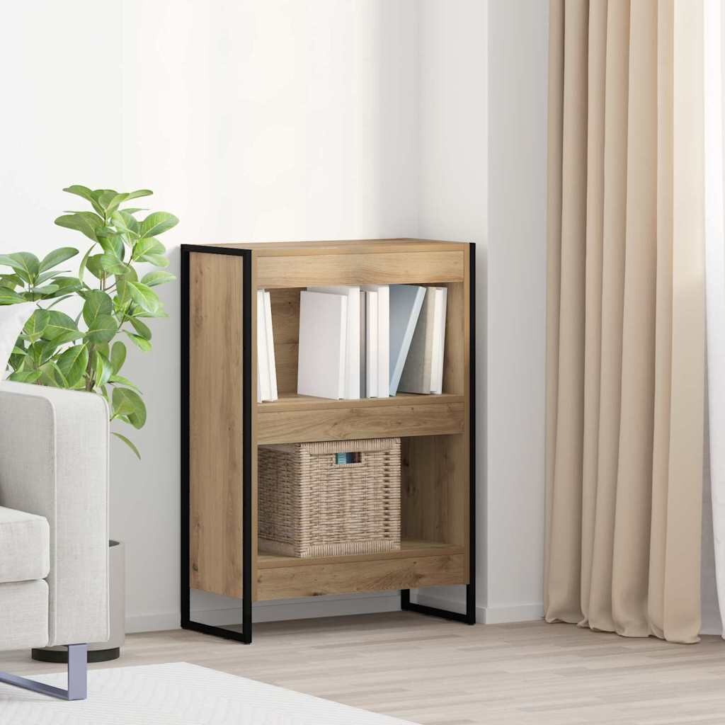 vidaXL Шкаф за книги 60 x 30 x 865 см Инженерна дървесина Дъб Артизан