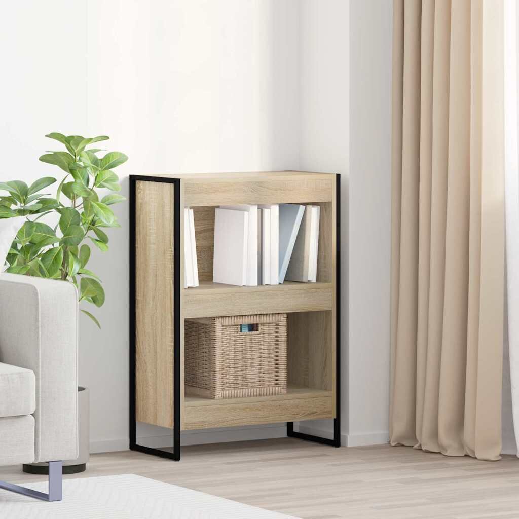 vidaXL Шкаф за книги 60 x 30 x 865 см Инженерна дървесина Сонома