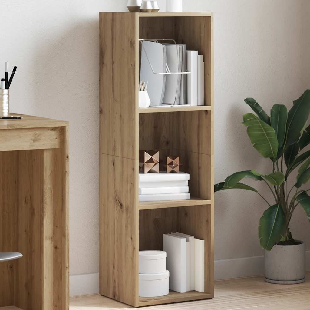 vidaXL Шкаф за книги Artisan Oak 36x30x114 cm Инженерна дървесина