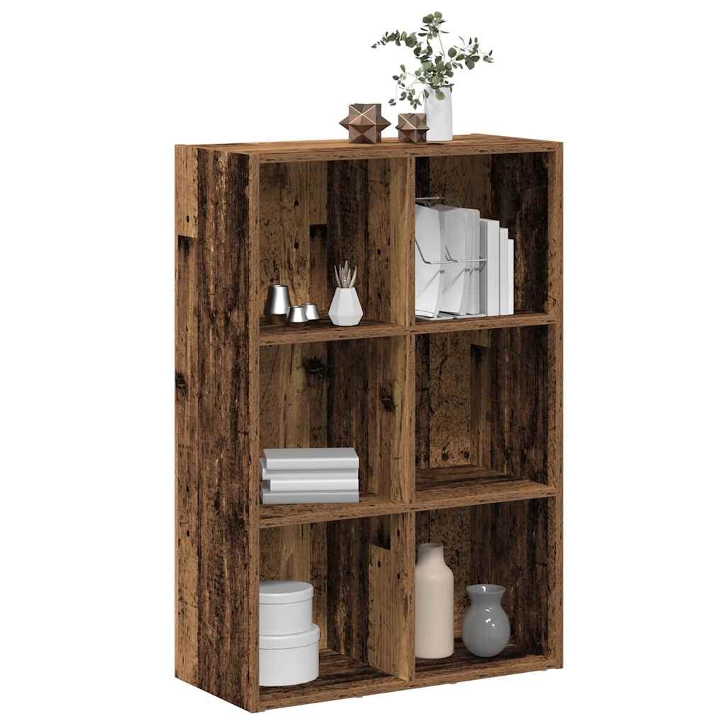 vidaXL Шкаф за книги/бюфет старо дърво 66x30x98 см инженерно дърво