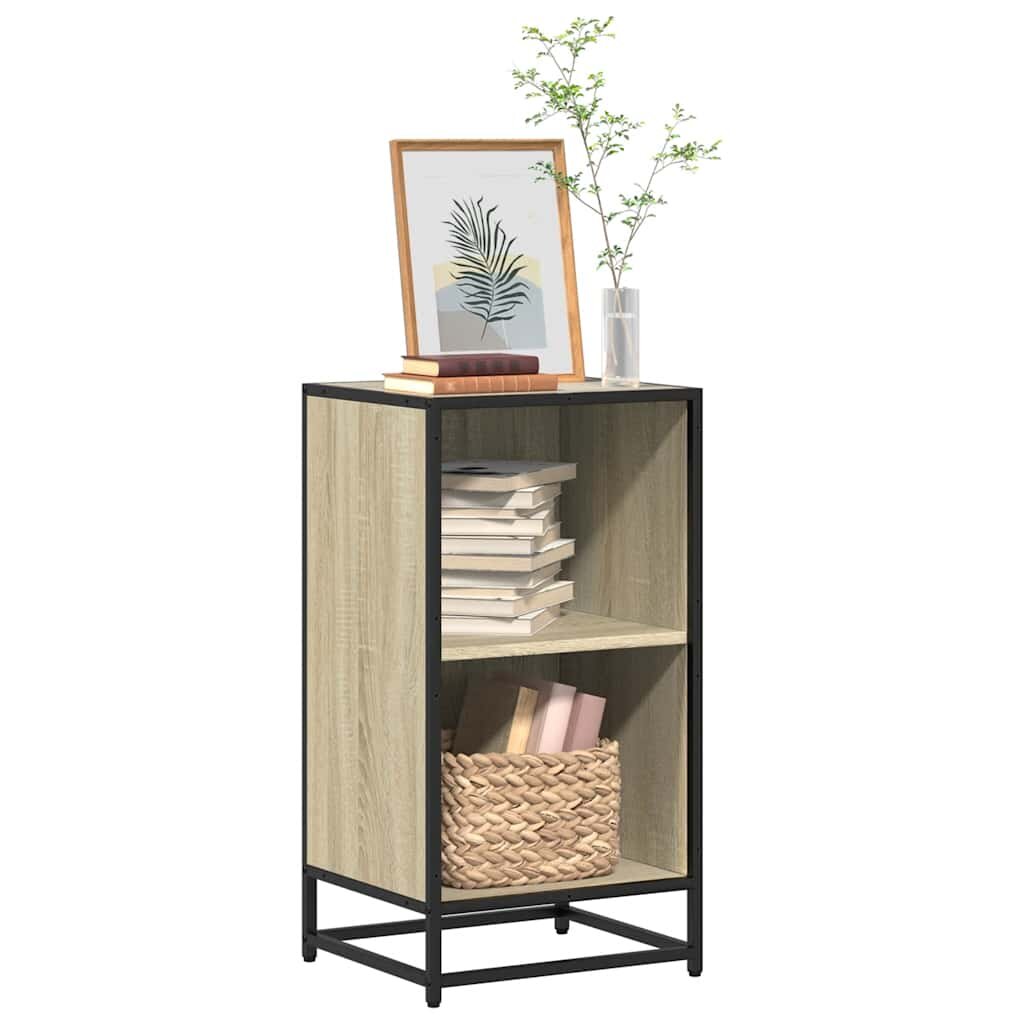 vidaXL Шкаф за книги Дъб Сонома 40x35x76 cm Инженерна дървесина