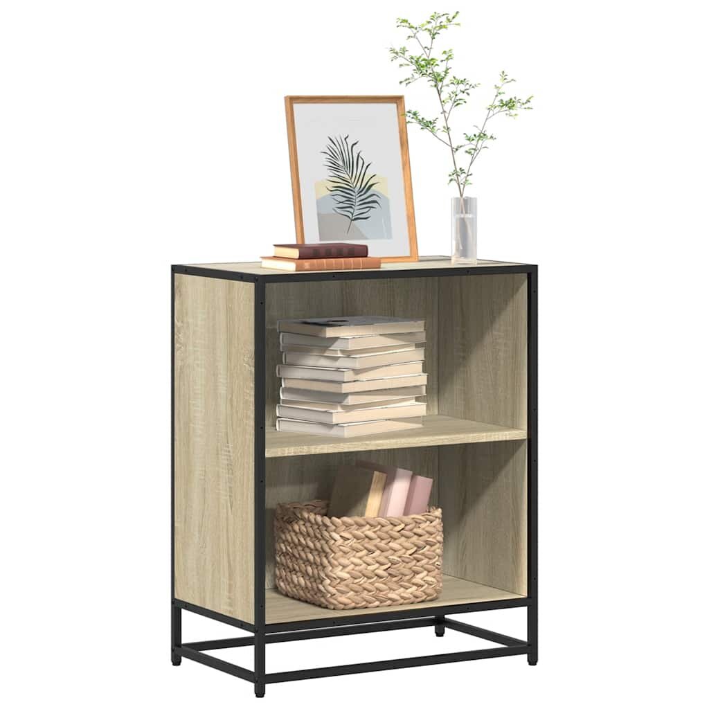 vidaXL Шкаф за книги Дъб Сонома 60x35x76 cm Инженерна дървесина