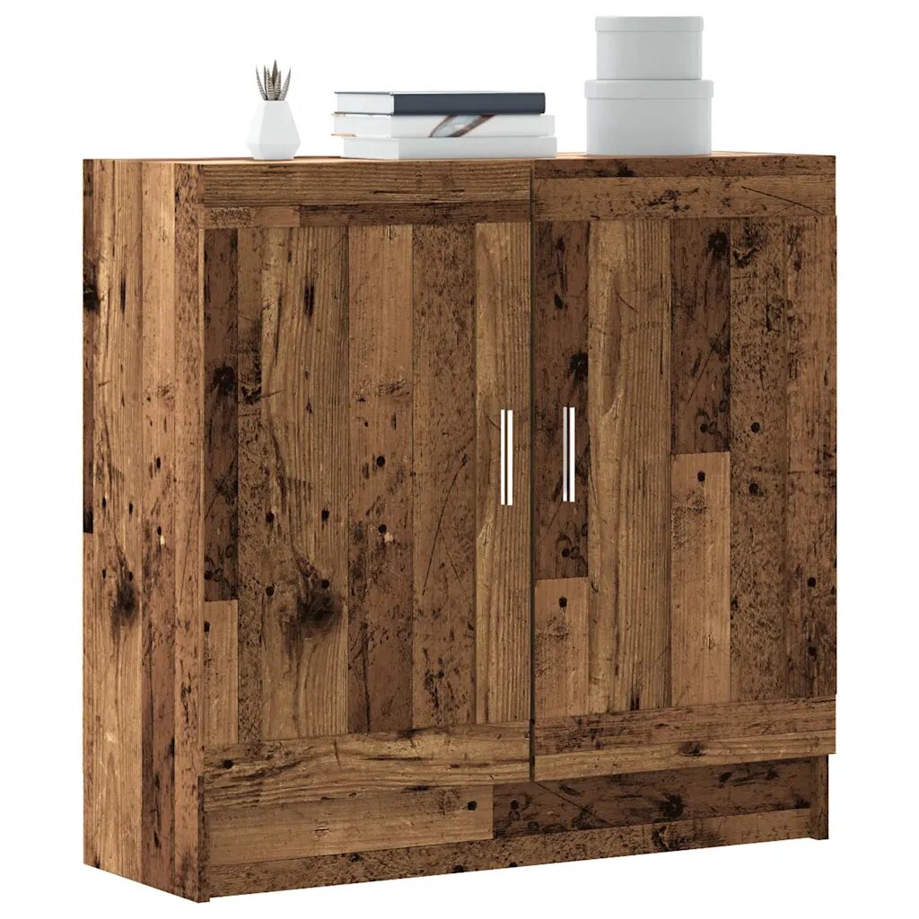 vidaXL Шкаф за книги от старо дърво 825x305x80cm Инженерна дървесина