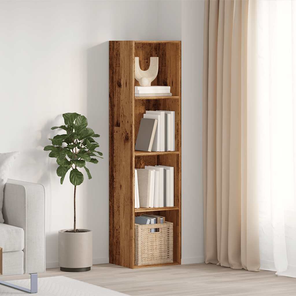 vidaXL Шкаф за книги/телевизионни шкафове от старо дърво