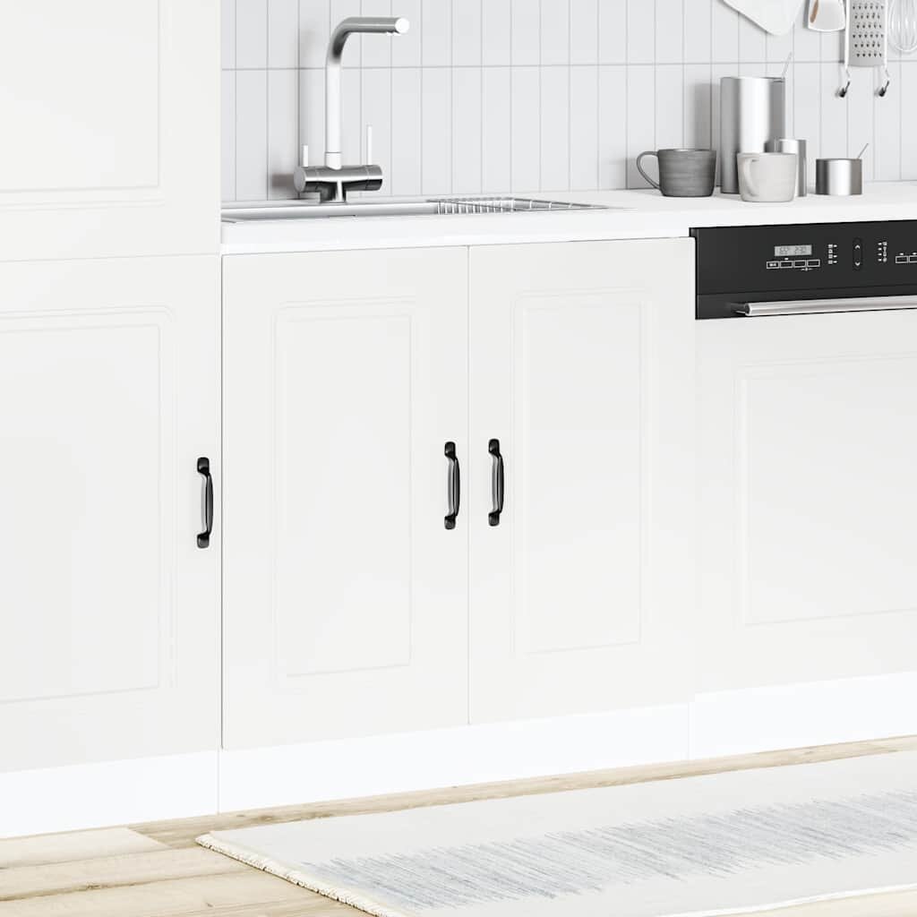 vidaXL Шкаф за мивка Kalmar бял 80x46x815 см инженерно дърво
