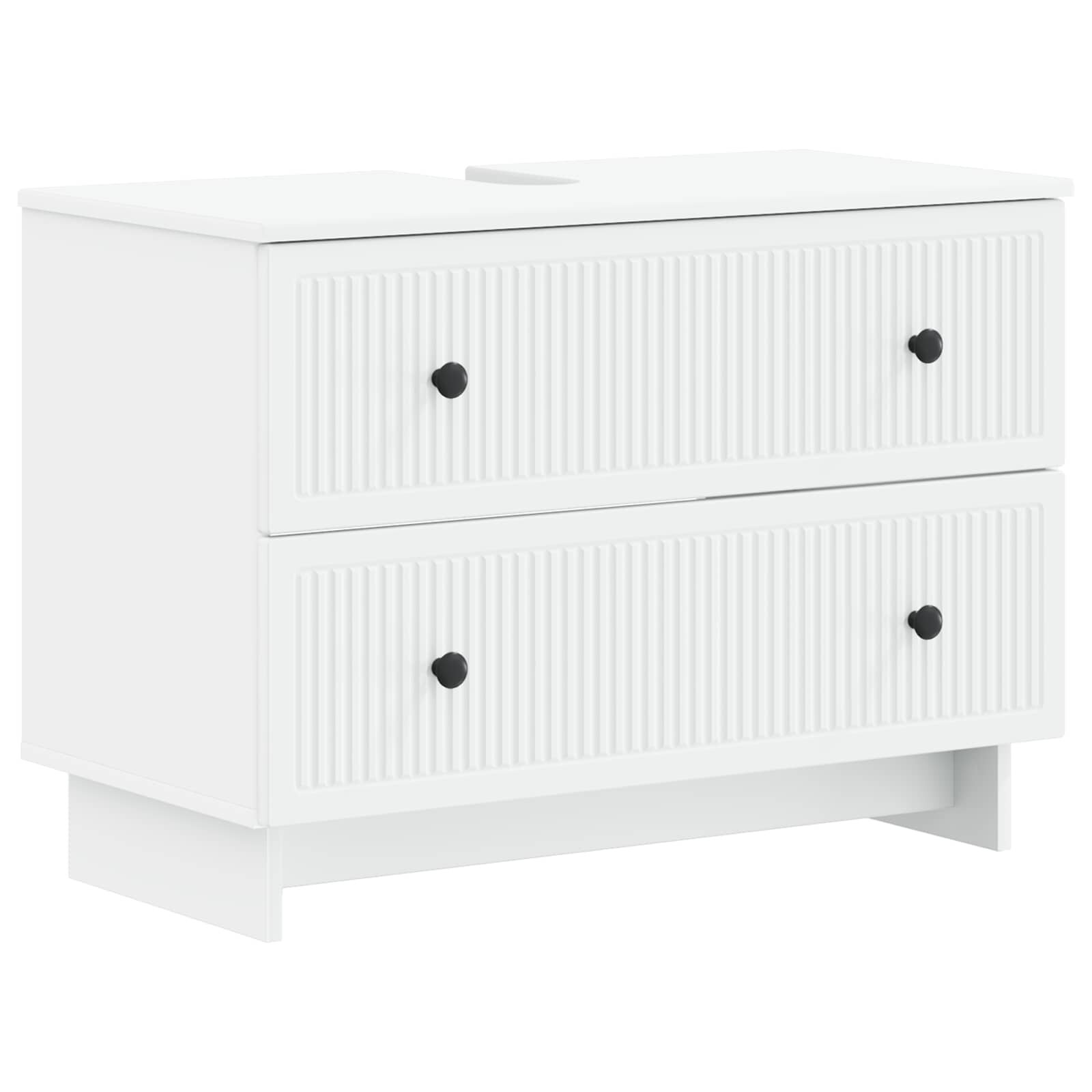 vidaXL Шкаф за мивка в баня EDE Бяло 82 x 41 x 59 см