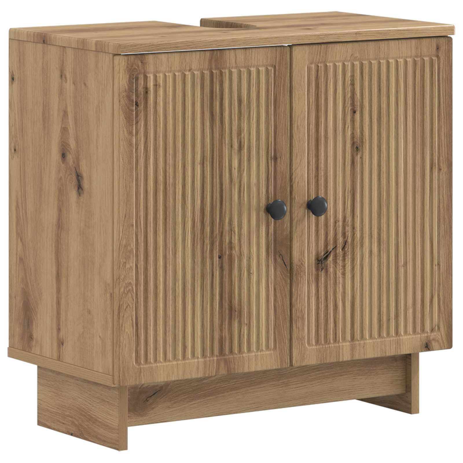 vidaXL Шкаф за мивка в баня EDE Дъб артизан 595 x 315 x 59 см