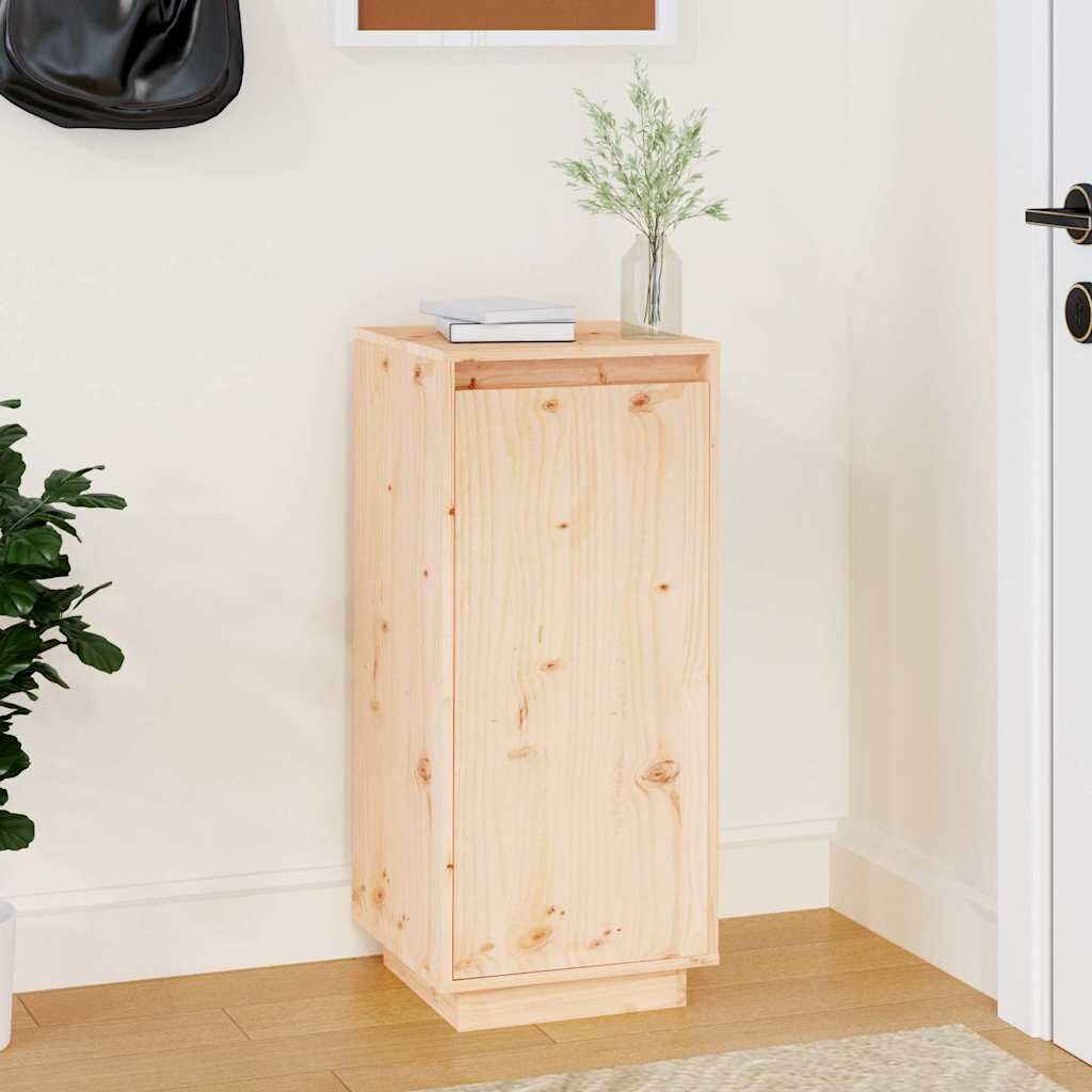 vidaXL Шкаф за обувки 35x35x80 см бор масив