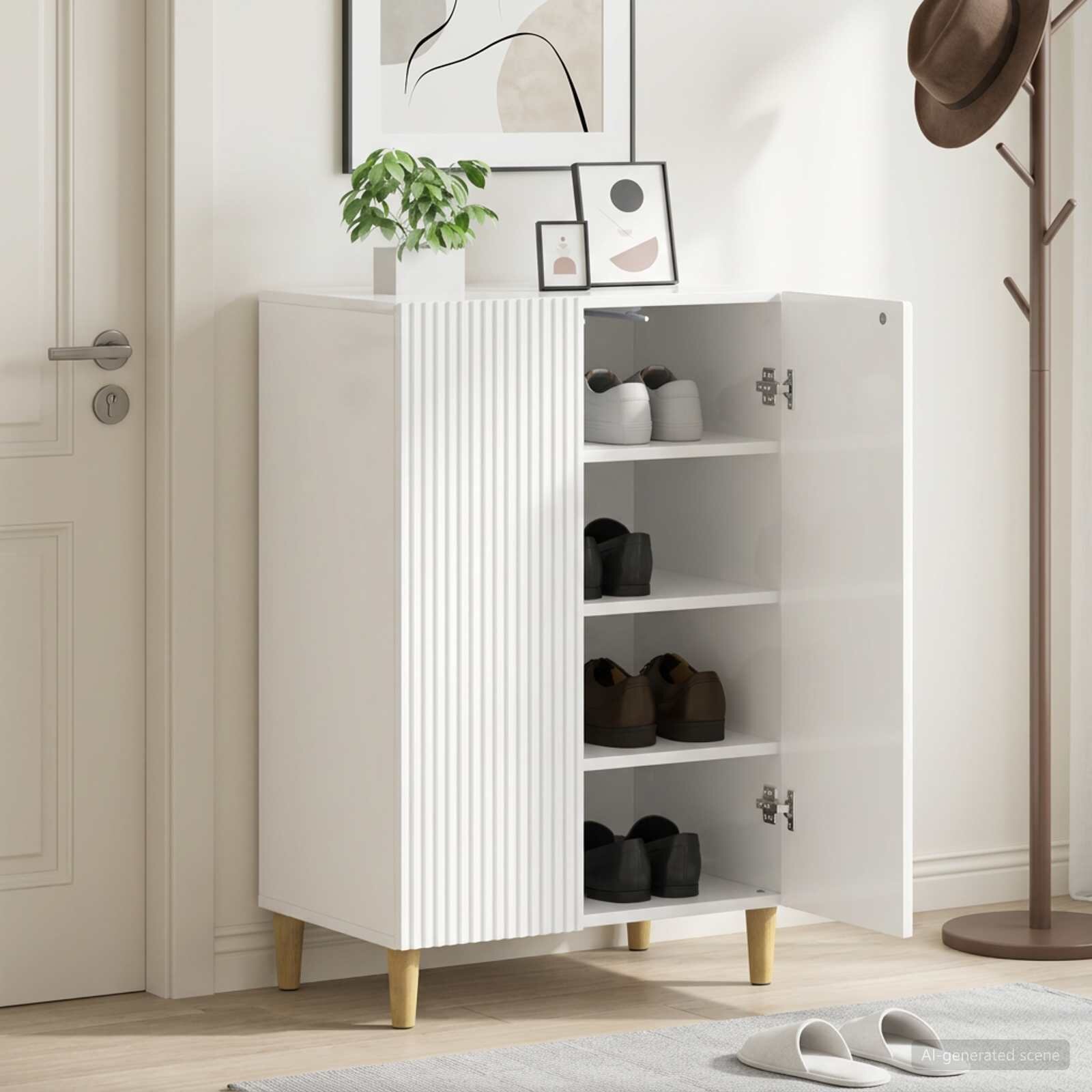 vidaXL Шкаф за обувки ARNHEM 595 x 395 x 90 см Инженерна дървесина