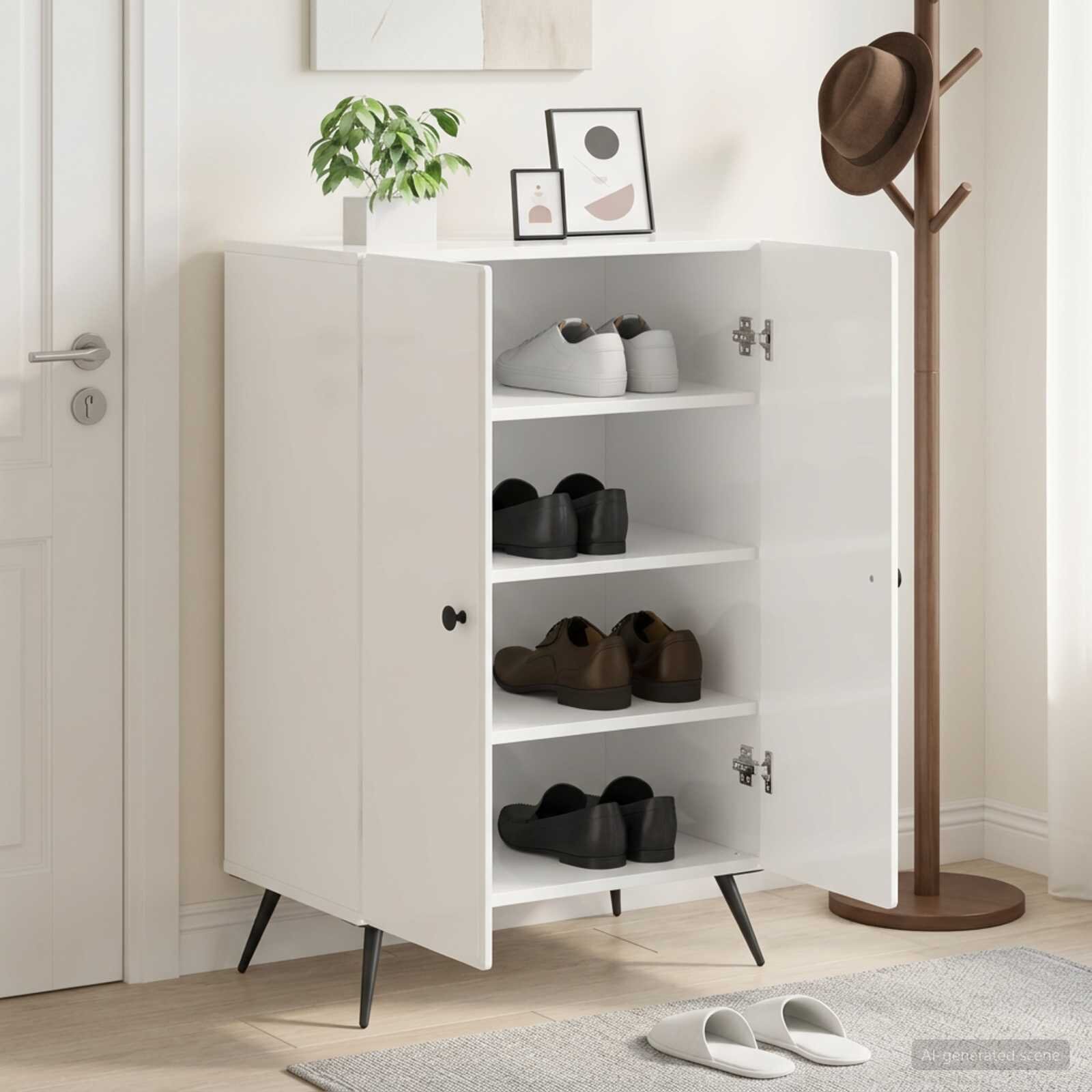 vidaXL Шкаф за обувки BREDA 595 x 395 x 90 см Инженерна дървесина