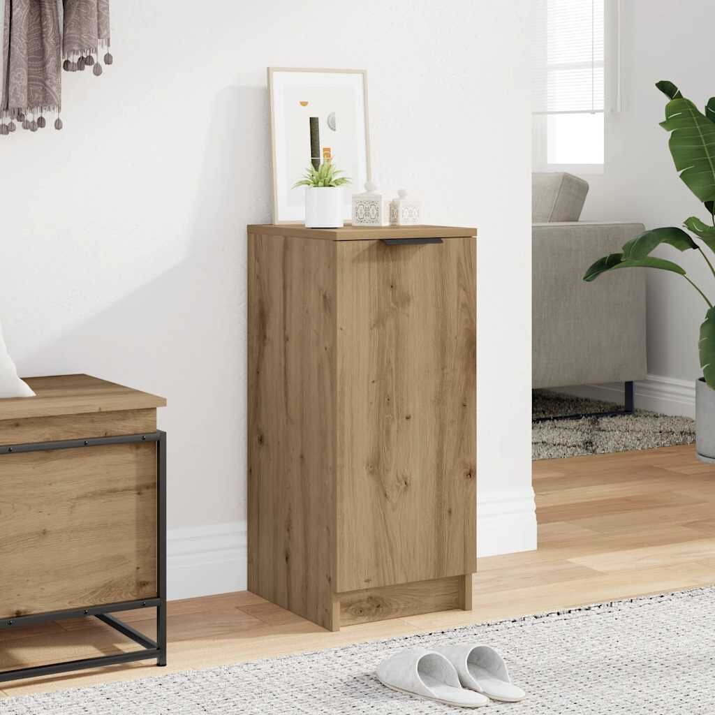 vidaXL Шкаф за обувки дъб артизан 295x35x70 см инженерно дърво