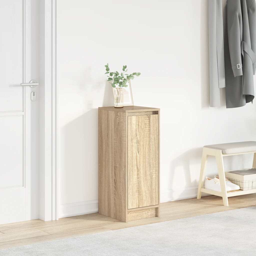 vidaXL Шкаф за обувки дъб сонома 295x34x76 см инженерно дърво