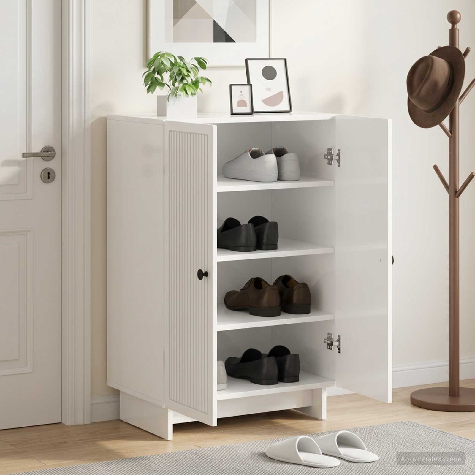 vidaXL Шкаф за обувки EDE 595 x 395 x 90 см Инженерна дървесина