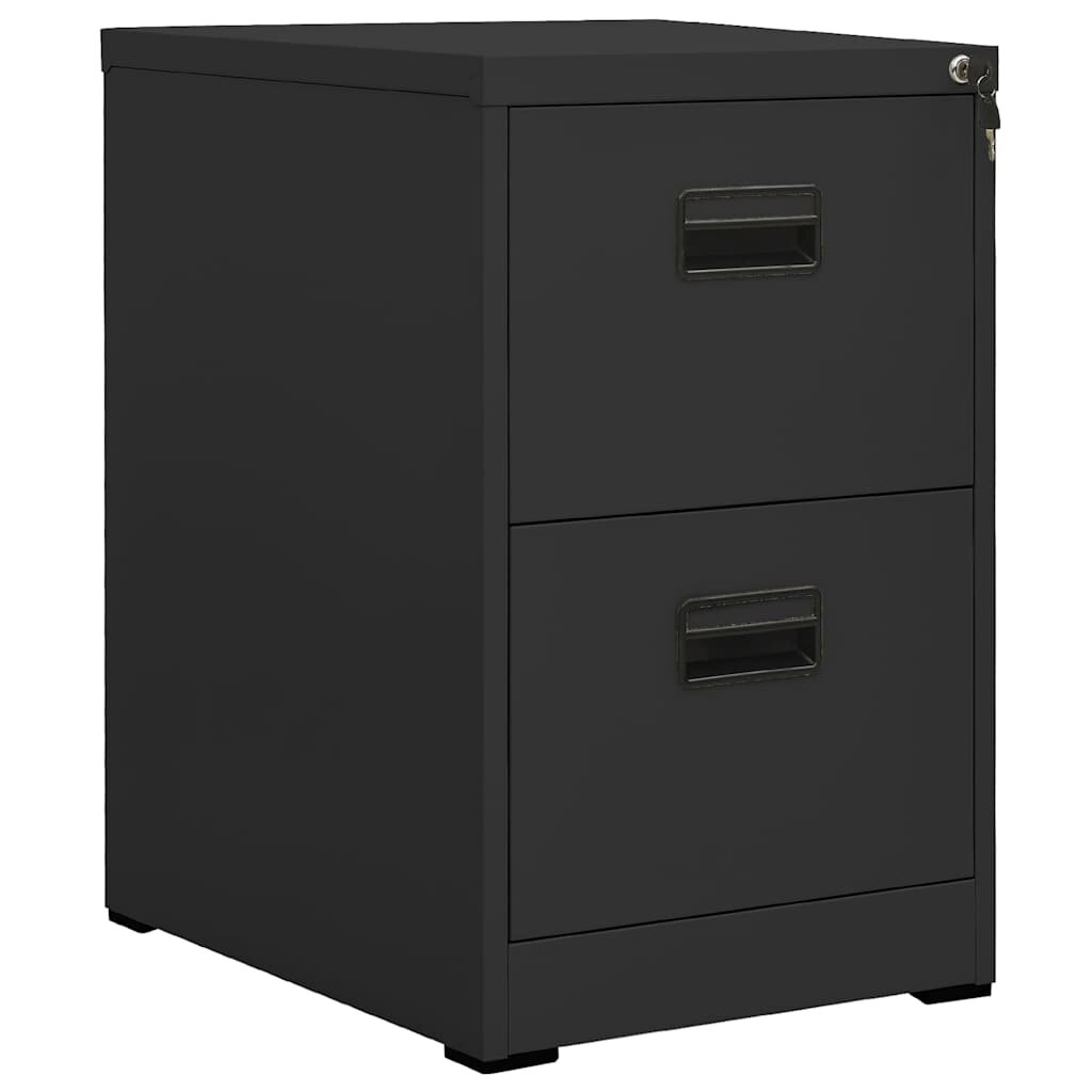 vidaXL Шкаф за папки антрацит 46x62x725 cм стомана