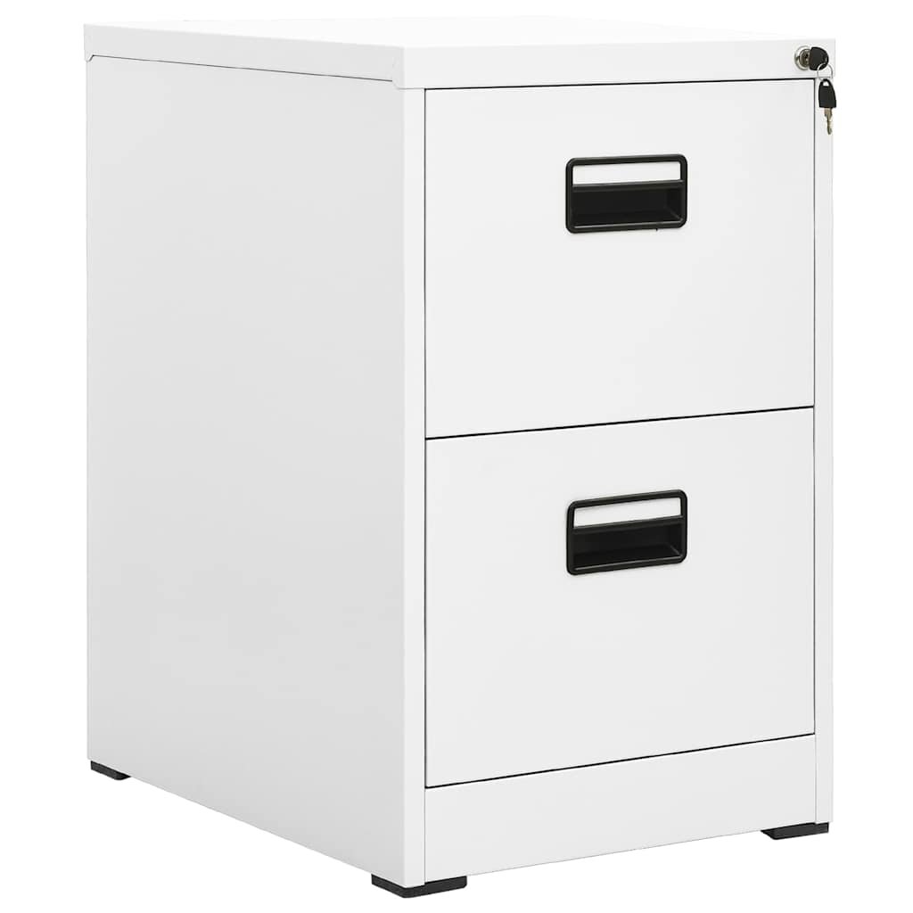 vidaXL Шкаф за папки бял 46x62x725 cм стомана