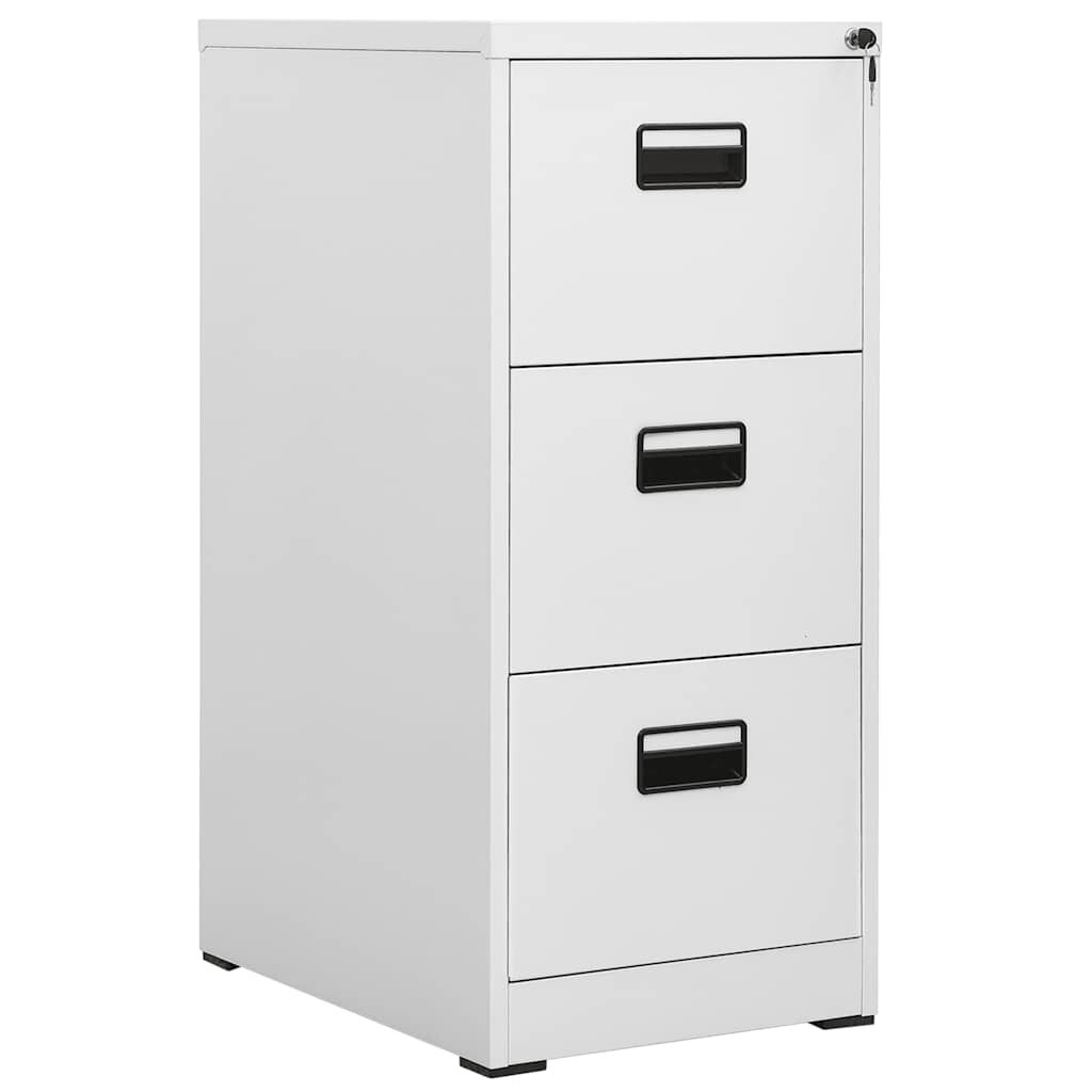 vidaXL Шкаф за папки сив 46x62x1025 cм стомана