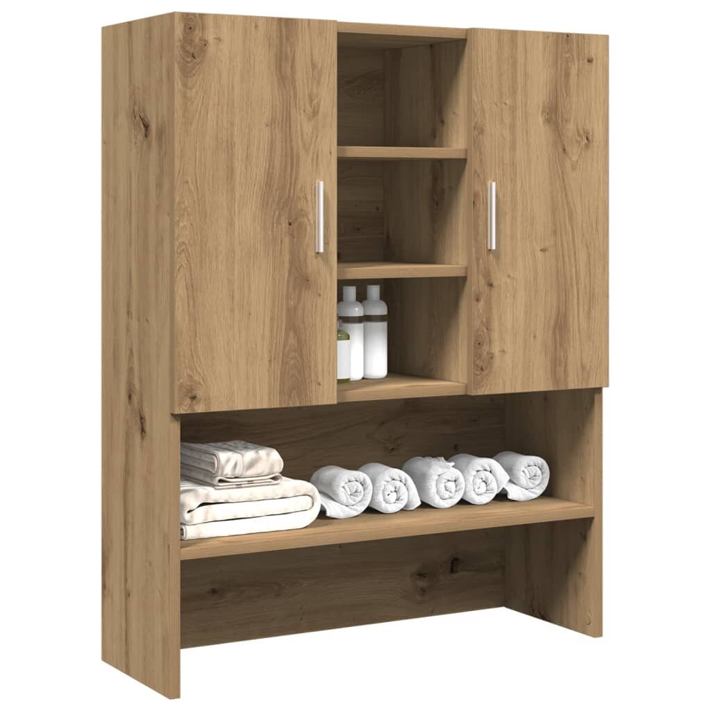 vidaXL Шкаф за перална машина Artisan Oak 705x255x90 cm