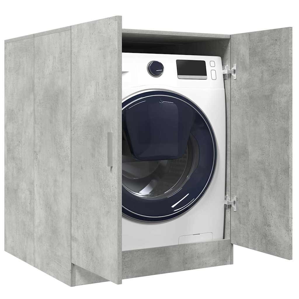 vidaXL Шкаф за пералня бетонно сив 705x715x915 см