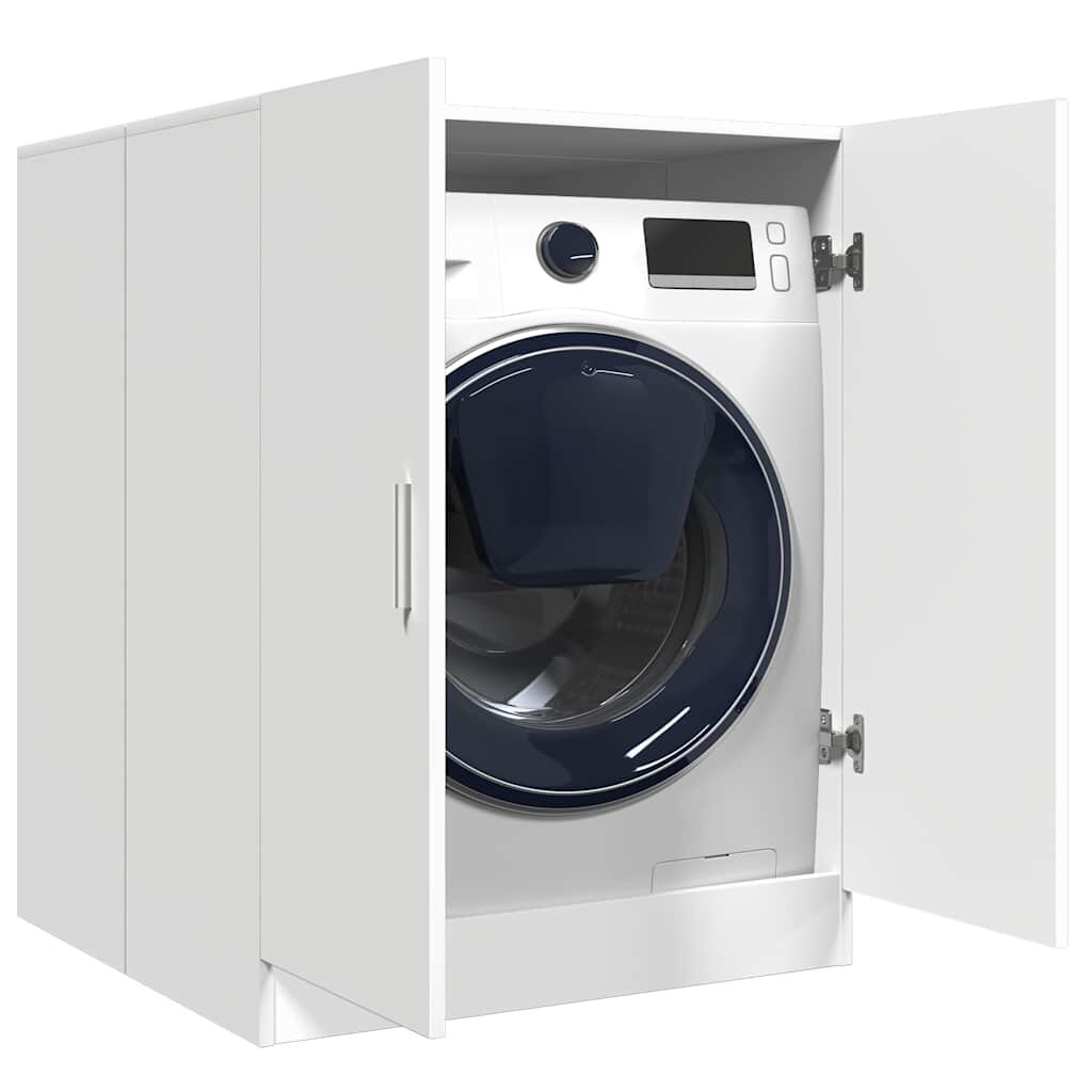 vidaXL Шкаф за пералня бял 71x715x915 см