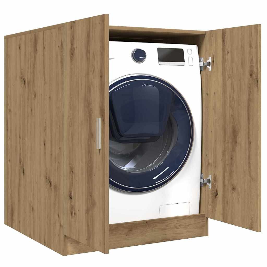 vidaXL Шкаф за пералня дъб артизан 705x715x915 см