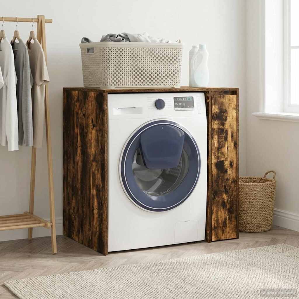 vidaXL Шкаф за пералня Димян дъб 87 x 60 x 89 см Инженерна дървесина
