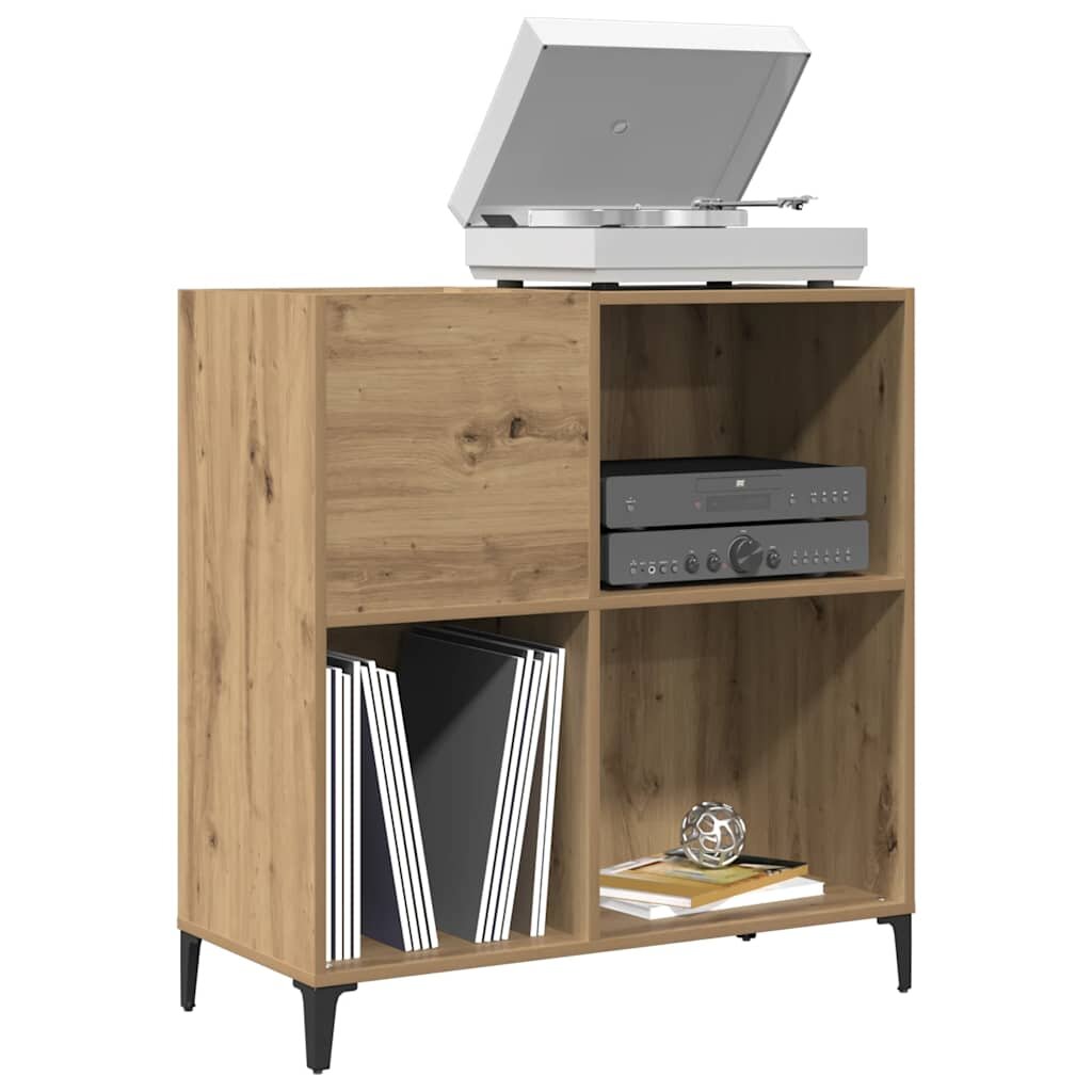 vidaXL Шкаф за плочи Artisan Oak 845x38x89 cm Инженерна дървесина