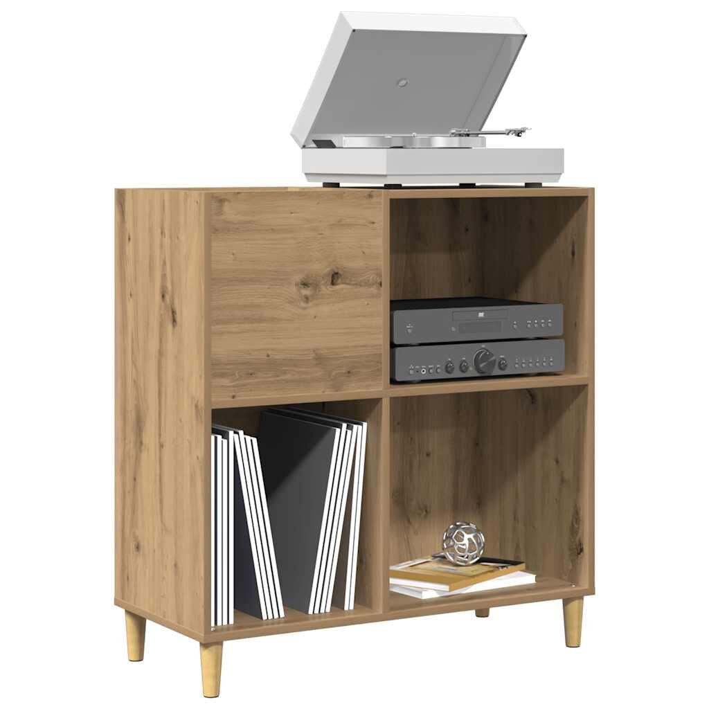 vidaXL Шкаф за плочи Artisan Oak 845x38x89 cm Инженерна дървесина