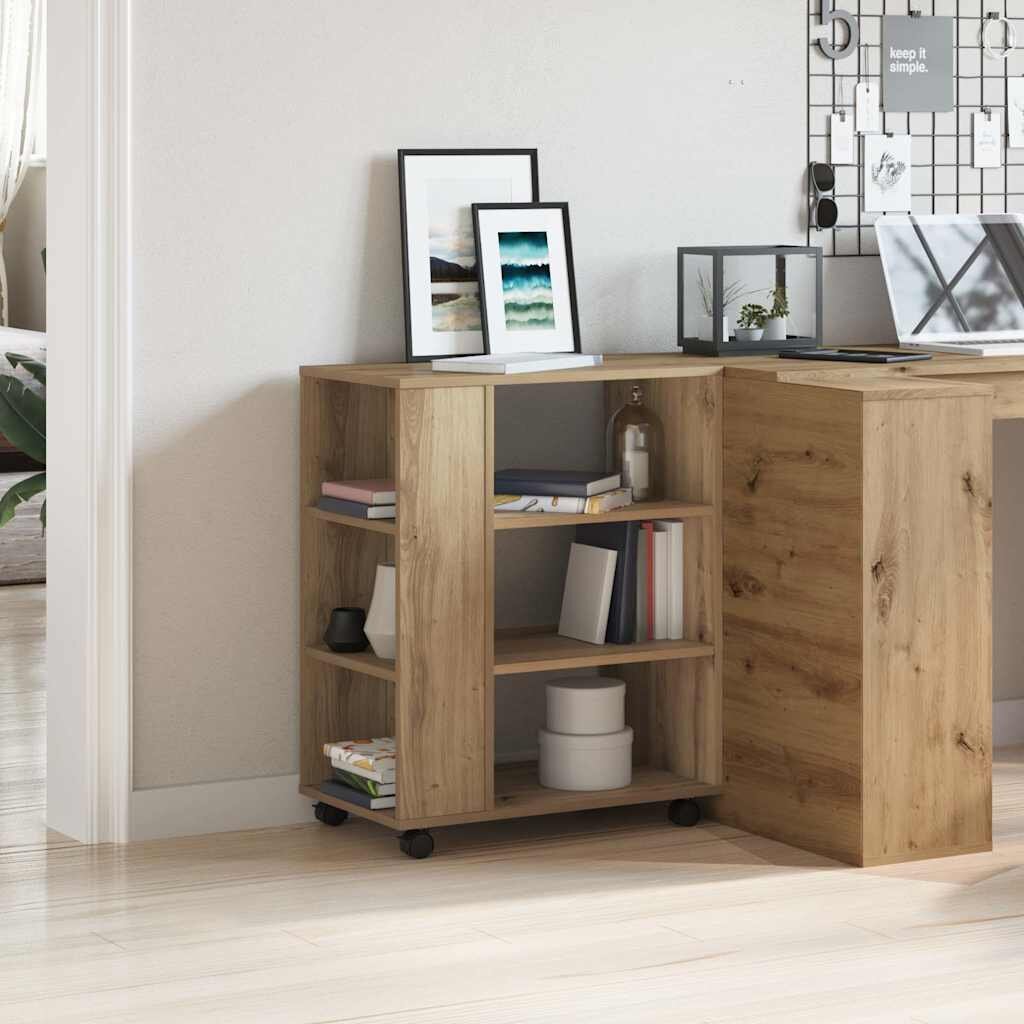 vidaXL Шкаф за повиване Artisan Oak 60x35x75 cm Инженерна дървесина