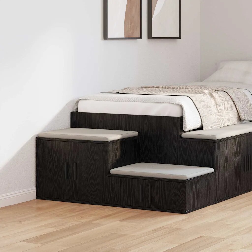 vidaXL Шкаф за съхранение 2 бр. Черния дъб 103 x 41 x 40 см