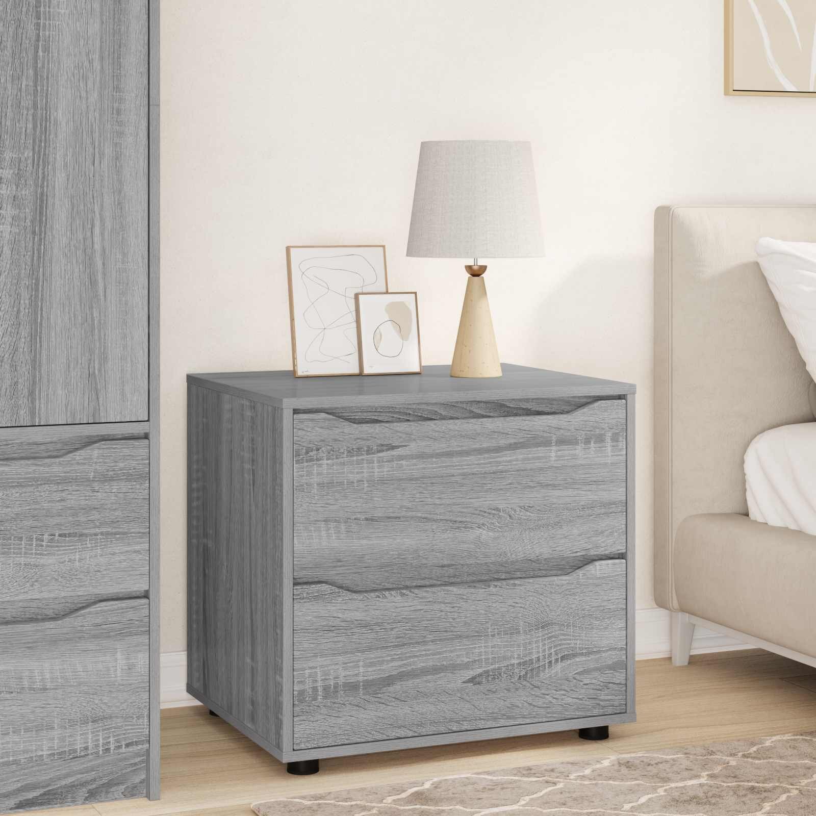 vidaXL Шкаф за съхранение 60 x 48 x 57 см Инженерна дървесина