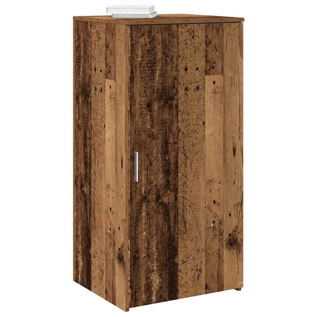 vidaXL Шкаф за съхранение Старо дърво 50x45x1035cm инженерно дърво