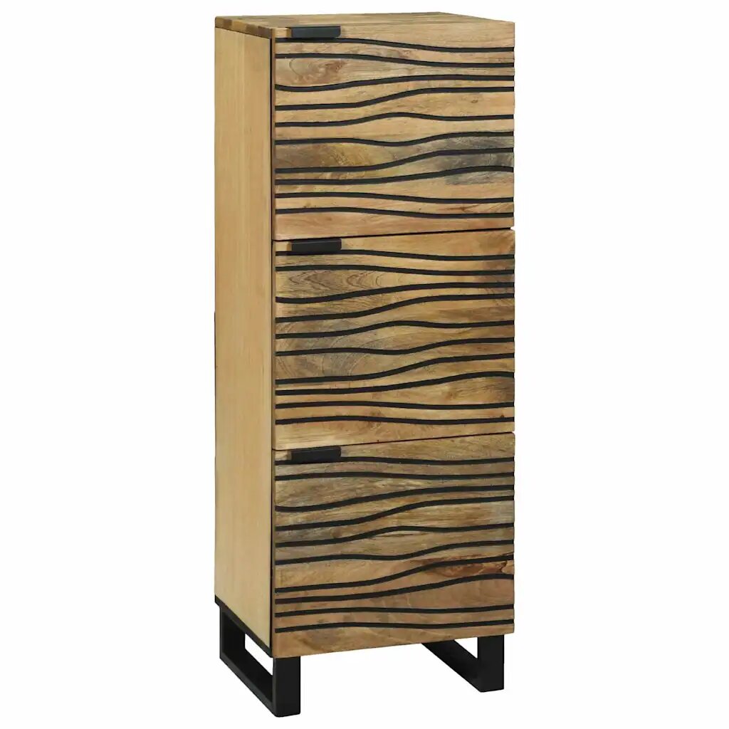 vidaXL Шкафче Кафяво 40 x 33 x 110 см мангово дърво масив