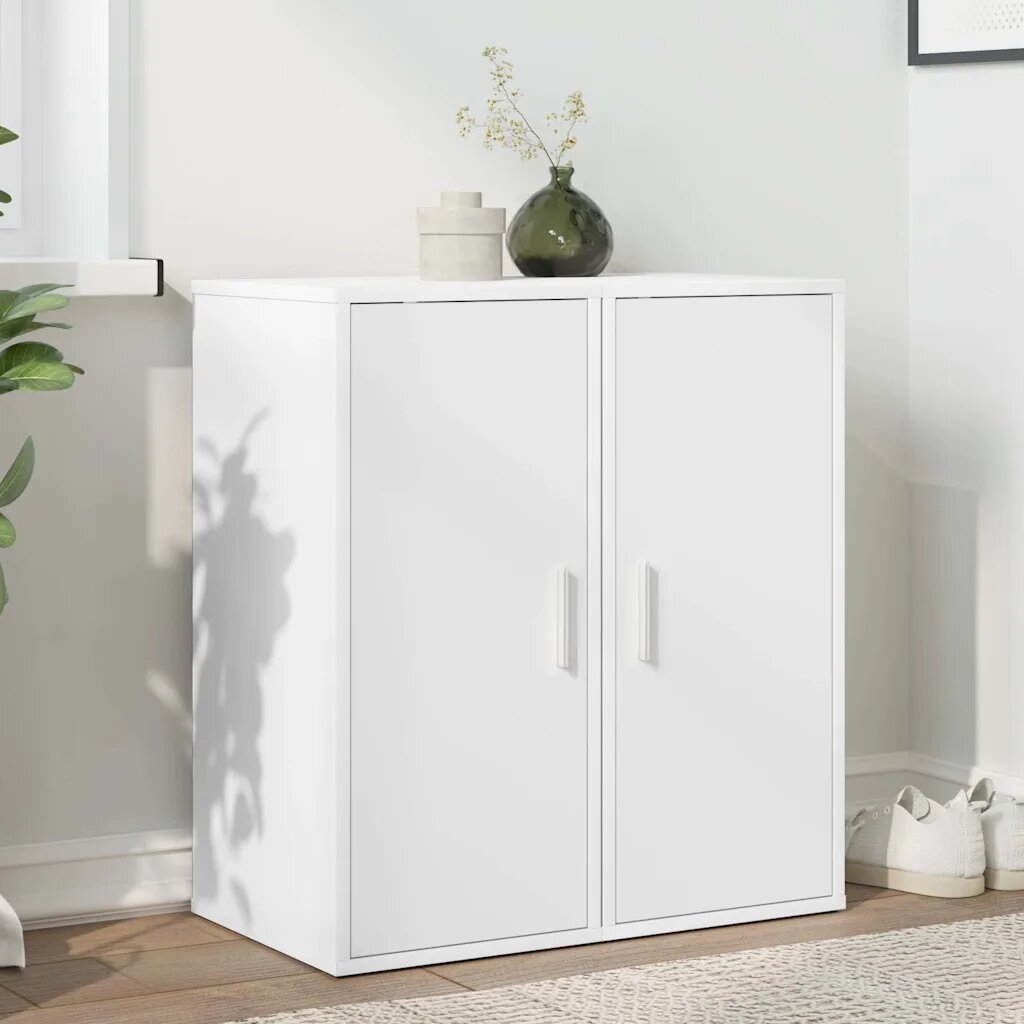 vidaXL Шкафове за обувки 2 бр бели 32x35x70 см ПДЧ