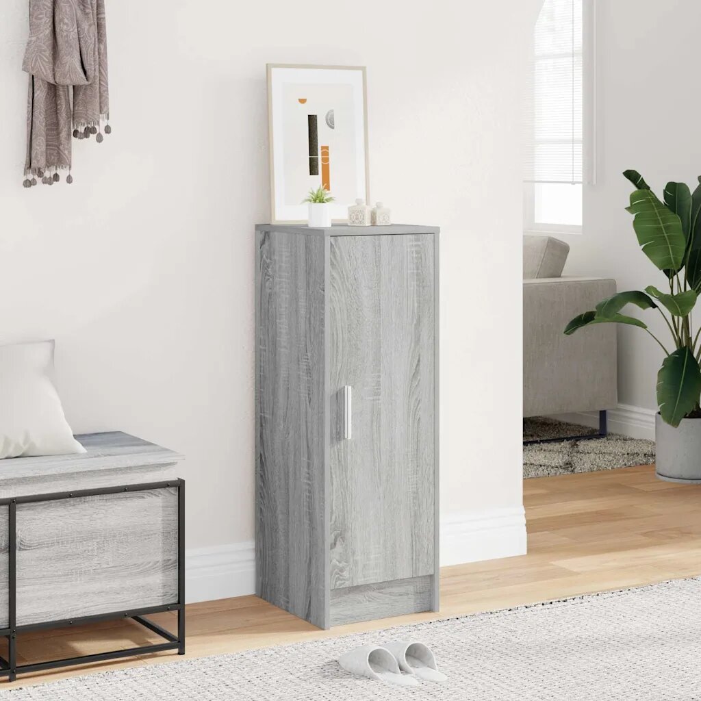 vidaXL Шкафове за обувки 32 x 35 x 92 см Сив Сонома