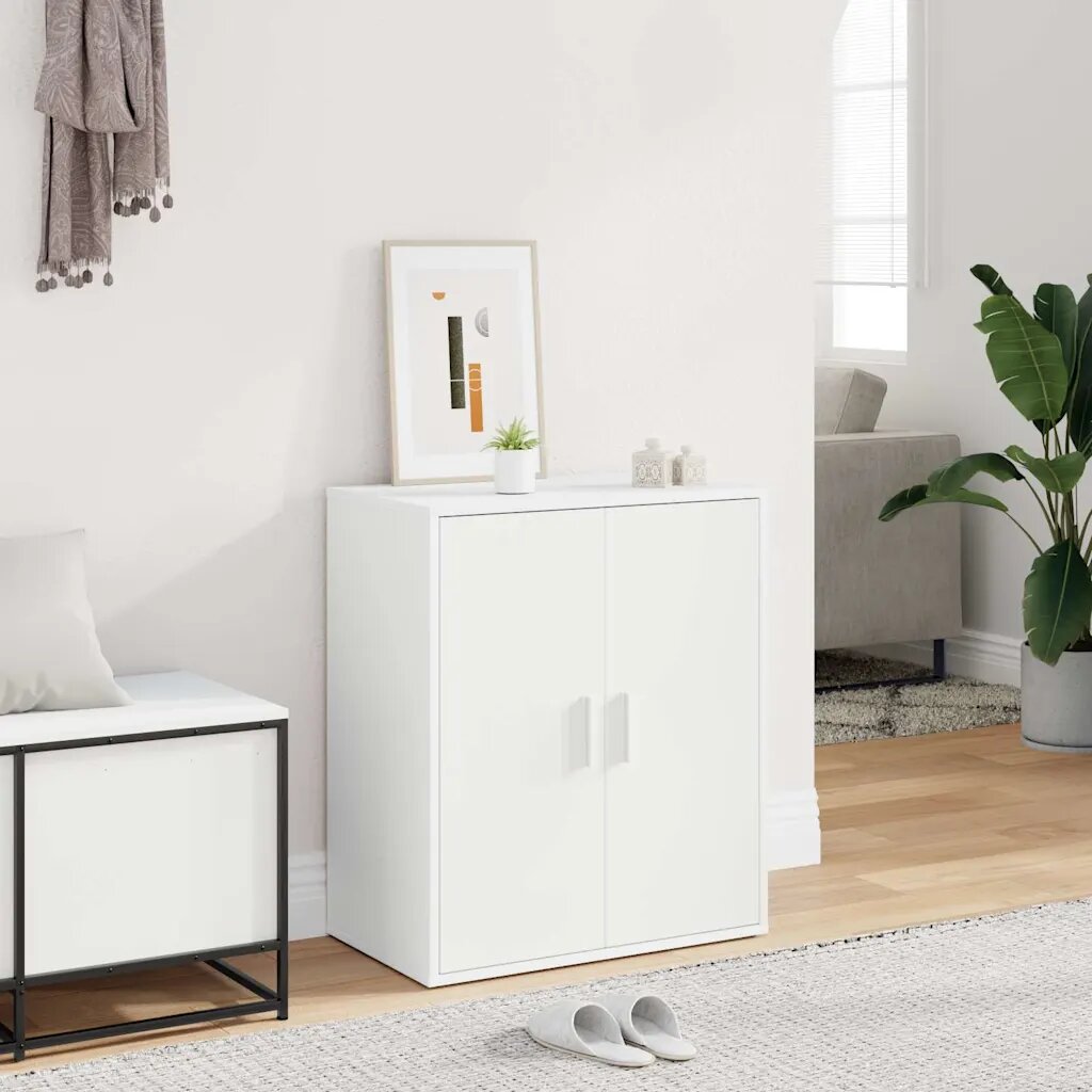 vidaXL Шкафове за обувки 60 x 35 x 70 cm Бяло Побира много обувки