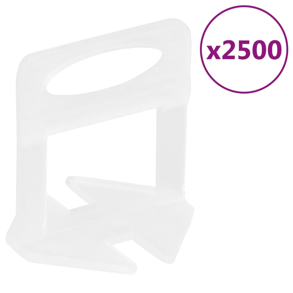 vidaXL Щипки за нивелиране на плочки 2500 бр 2 мм