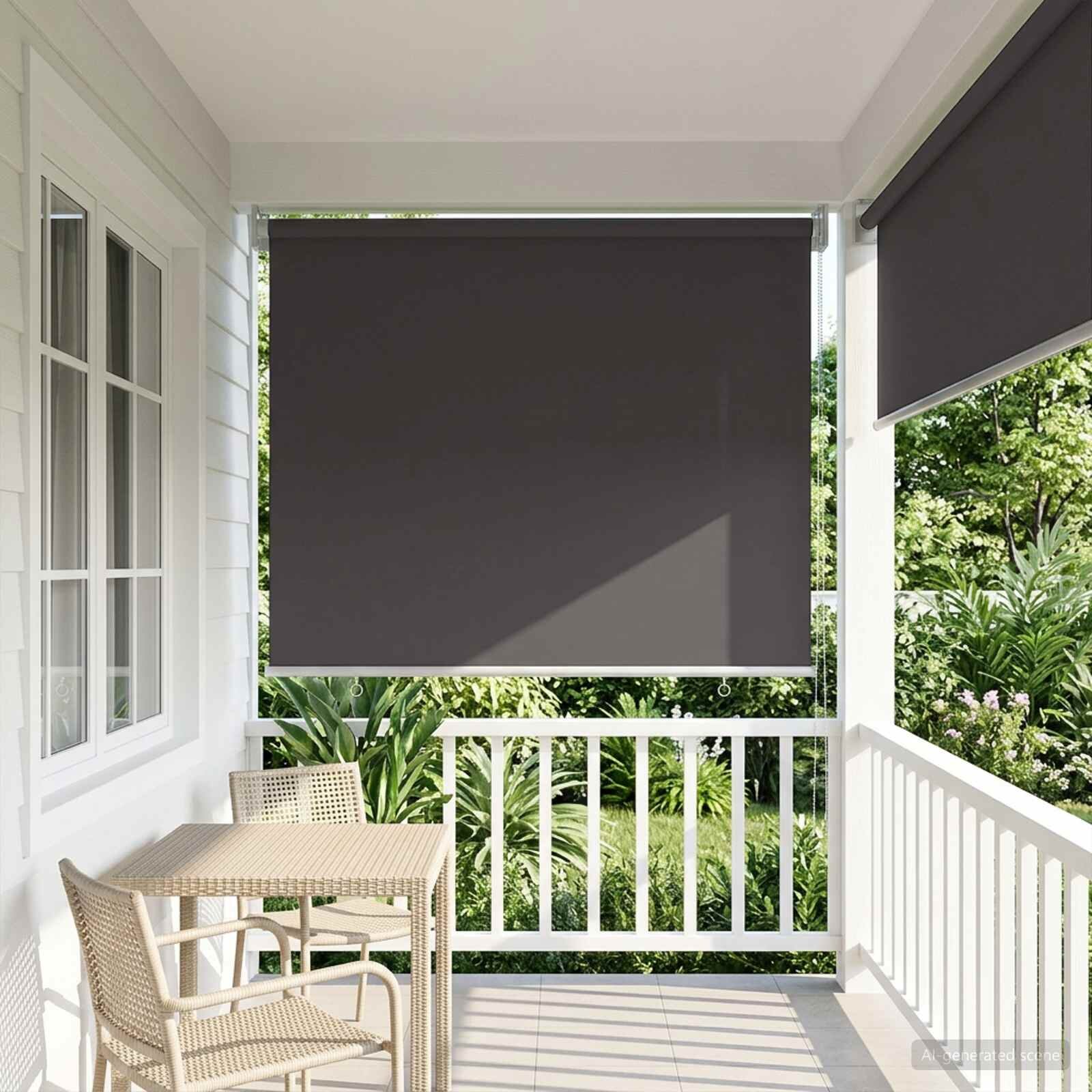 vidaXL Щора за открито с UV защита Антрацит 100 x 230 см (Ш x В)