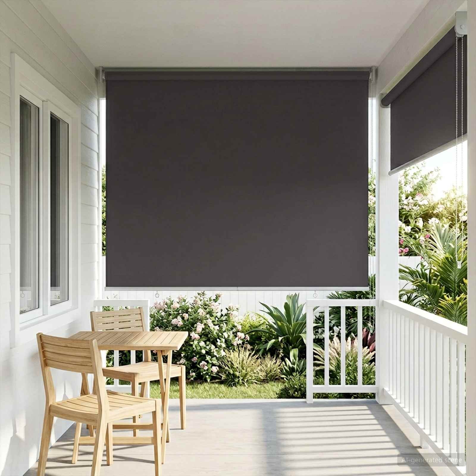 vidaXL Щора за открито с UV защита Антрацит 100 x 230 см (Ш x В)
