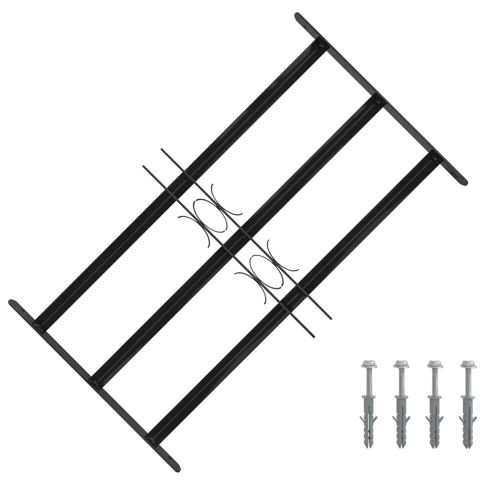 vidaXL Сигурност за прозорец 75.5 x 45 см Поцинкована стомана