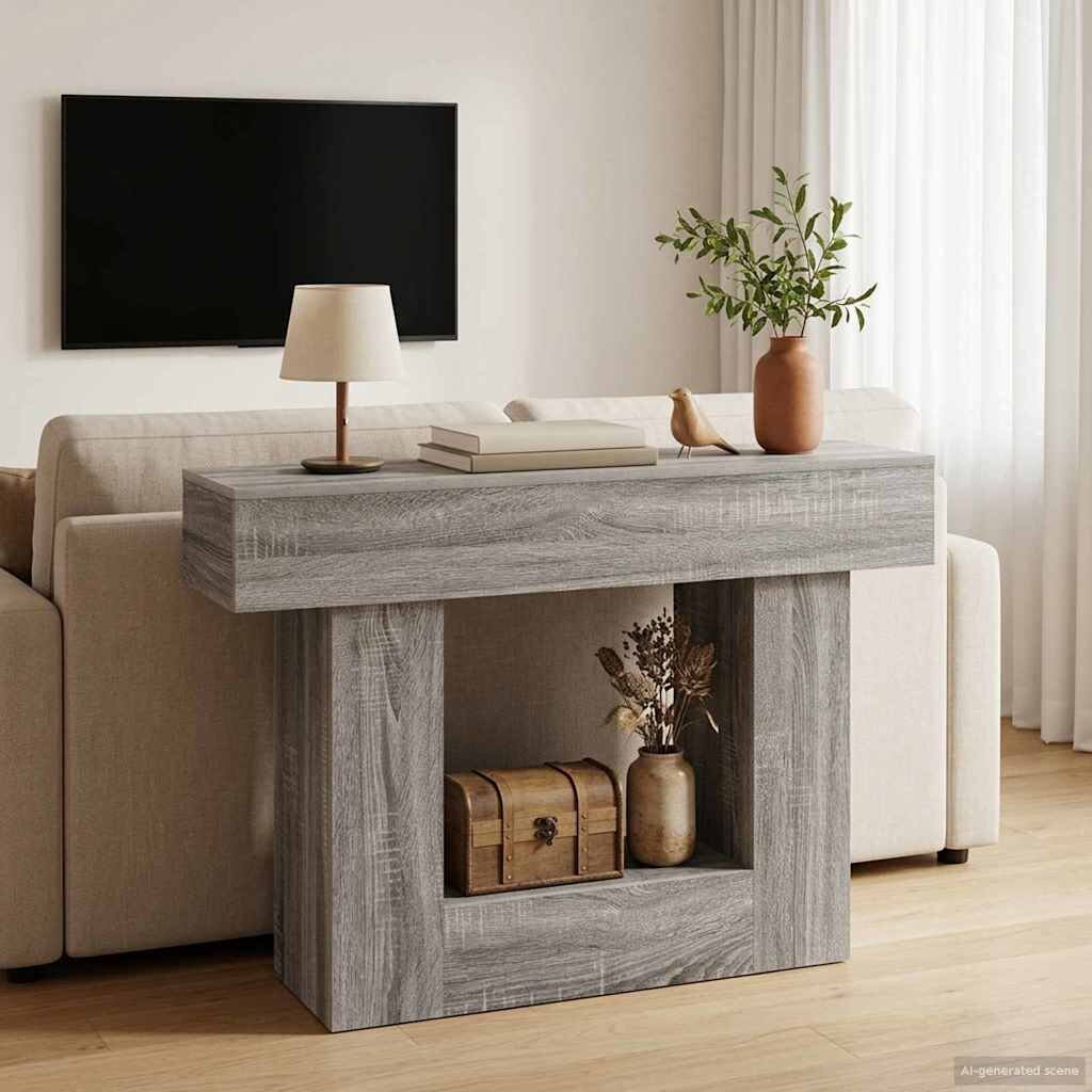 vidaXL Сиво Сонома 101 x 30 x 74 см