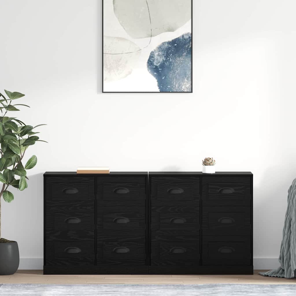 vidaXL Скейдбордове 2 бр. Черния дъб 70 x 355 x 675 см