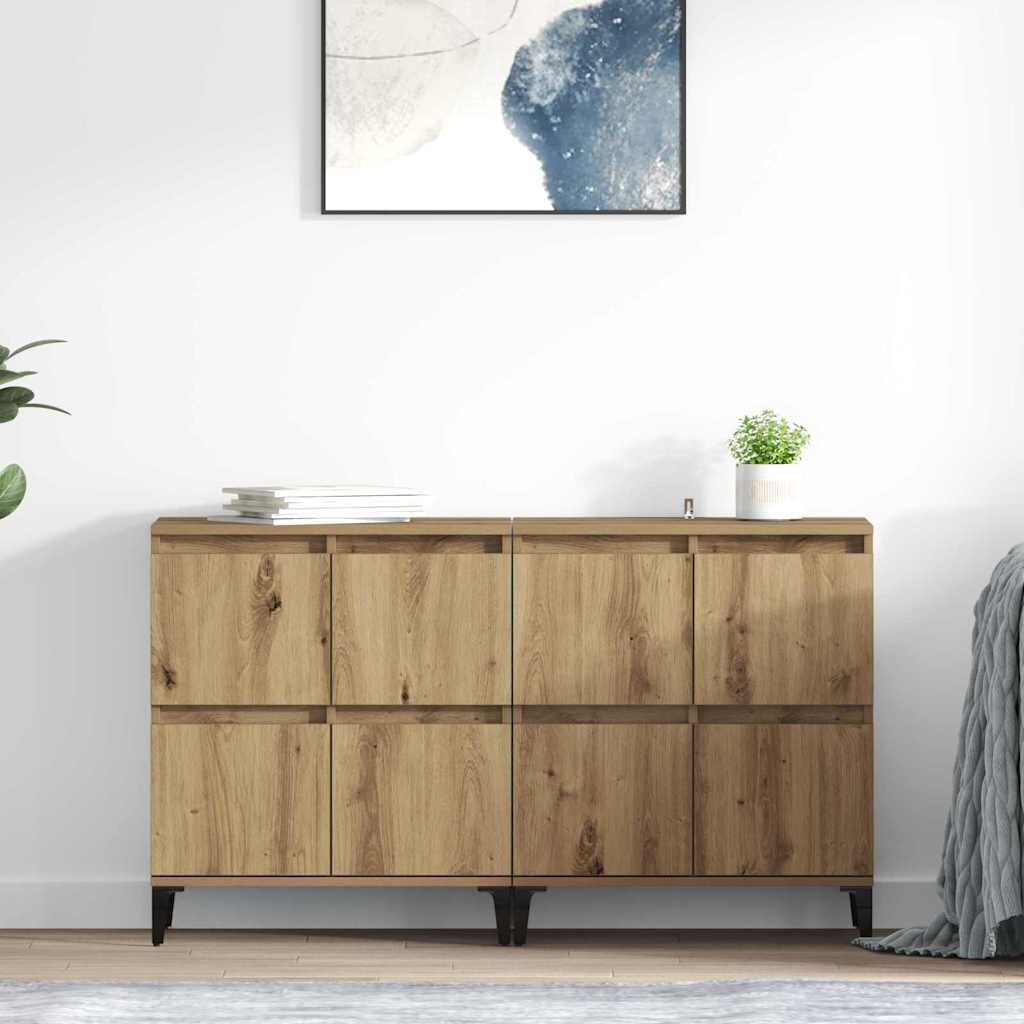 vidaXL Скейдбордове 2 бр. Дъб 60 x 35 x 70 cm Инженерна дървесина