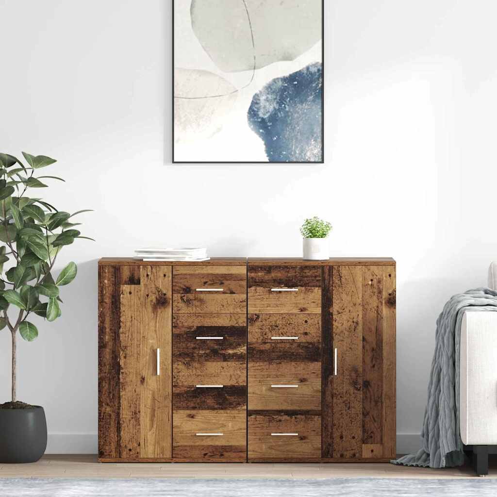 vidaXL Скейдбордове CORONA 2 бр. Старо дърво 59 x 39 x 80 см