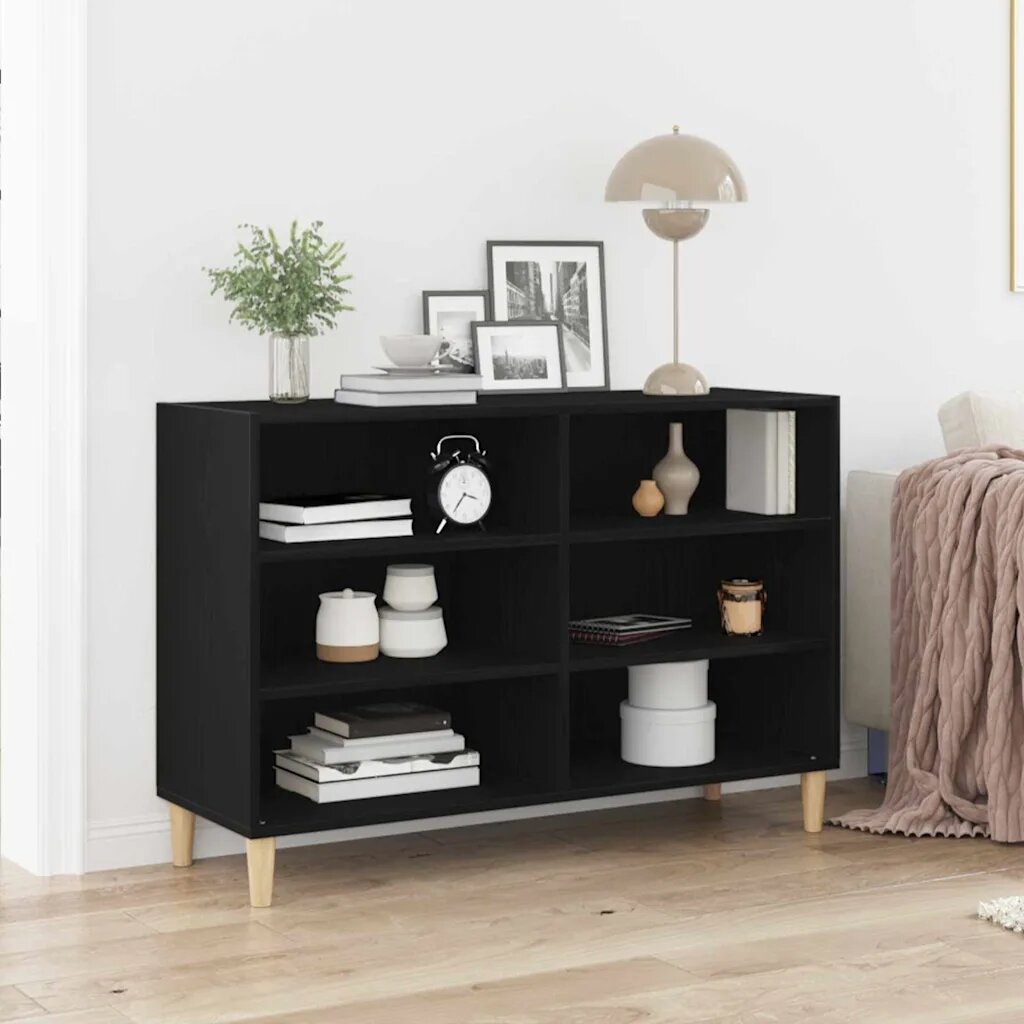 vidaXL Служебен шкаф 1035 x 35 x 70 см Инженерна дървесина Черния дъб
