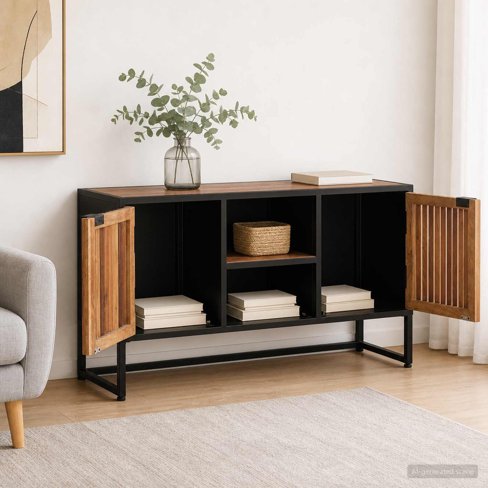 vidaXL Служебен шкаф 105 x 30 x 55 см